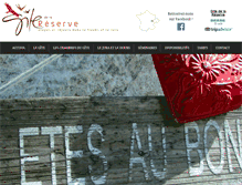 Tablet Screenshot of gite-reserve-doubs-jura.com